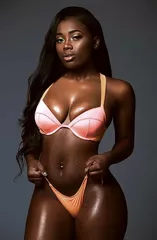 sexy chica negra de la universidad